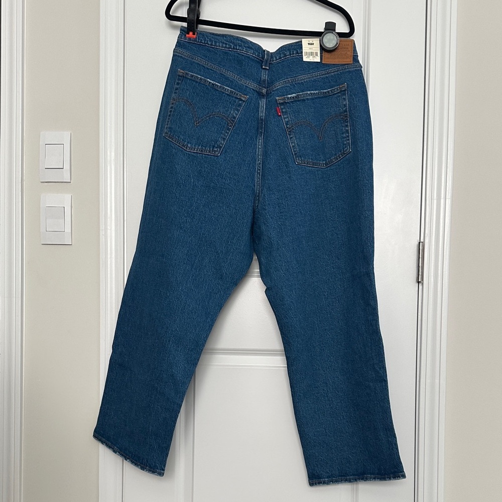 NWT Levi’s Ribcage Straight Ankle Jeans Women’s 16W Medium Wash - Picture 2 of 4